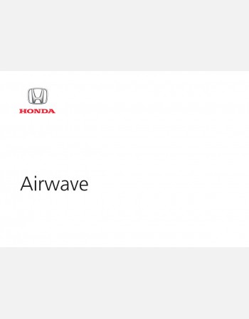 honda airwave 2010 owners manual in english